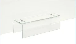 48 X 16 Write On Acrylic Cubicle Panel Extender With 2 Brackets - Clear -UZI Business Furniture Shop cubext4816.ra3 preview
