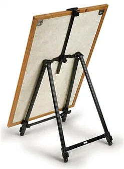 Display Easel For Floor, Height Adjustable, With Adjustable Top Clamp - Black -UZI Business Furniture Shop da280b.ra2 preview
