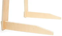 Wood Easel For Floor With Bi-Fold Design, Adjustable Pegs With 8 Tiers - Natural -UZI Business Furniture Shop dbfeasnat.ra6 preview