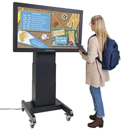 Motorized TV Stand W/ Wheels, 43-100" Screens, Height Adjustable, Tilting - Black 21 Motorized TV Stand W/ Wheels, 43-100" Screens, Height Adjustable, Tilting - Black -UZI Business Furniture Shop dgmltsbk.ra11 preview