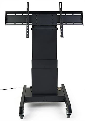 Motorized TV Stand W/ Wheels, 43-100" Screens, Height Adjustable, Tilting - Black 2 Motorized TV Stand W/ Wheels, 43-100" Screens, Height Adjustable, Tilting - Black - Image 2