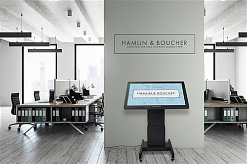 Motorized TV Stand W/ Wheels, 43-100" Screens, Height Adjustable, Tilting - Black 11 Motorized TV Stand W/ Wheels, 43-100" Screens, Height Adjustable, Tilting - Black - Image 11