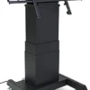 Motorized TV Stand W/ Wheels, 43-100" Screens, Height Adjustable, Tilting - Black