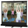 96 X 96 Projector Screen With Retractable Design - Black