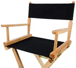 Wooden Director's Chair, Folding, 29" High Canvas Seat - Black -UZI Business Furniture Shop drtrbarbk.ra3 preview