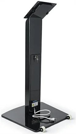 TV Stand For Floor With Power Strip, Fits Monitors 10 - 60-In, Angled Design - Black -UZI Business Furniture Shop drtv3260bk.ra3 preview