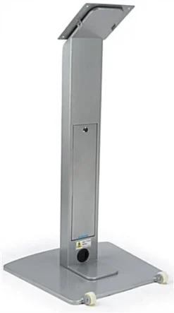 TV Stand For Floor With Power Strip, Fits Monitors 10 - 60-In, Angled Design - Silver -UZI Business Furniture Shop drtv3260sv.ra3 preview