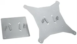 TV Stand For Floor With Power Strip, Fits Monitors 10 - 60-In, Angled Design - Silver -UZI Business Furniture Shop drtv3260sv.ra4 preview