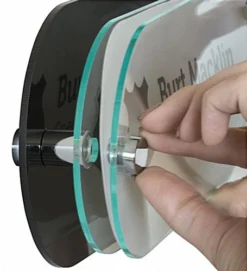 Workshop Series 10 X 4 Oval Door Sign, Acrylic Plate, Standoffs & Film Sheets – Black -UZI Business Furniture Shop dsign104obd.ra4 preview