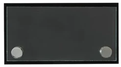 Workshop Series 6 X 3 Door Sign W/ Acrylic Plates, Standoffs & Film Sheets – Black -UZI Business Furniture Shop dsign63bd.ra2 preview