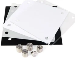 Workshop Series 6 X 6 Door Sign W/ Acrylic Plates, Standoffs & Film Sheets - Black -UZI Business Furniture Shop dsign66bk.ra5 preview