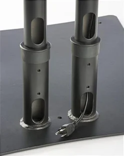 Dual TV Stand With Two Rotating Brackets Fits Monitors 32” – 70” - Black -UZI Business Furniture Shop dstand2bk.ra6 preview