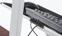 Monitor Arm With Keyboard Tray For Sitting Or Standing -UZI Business Furniture Shop dwssw02wt.ra8 preview