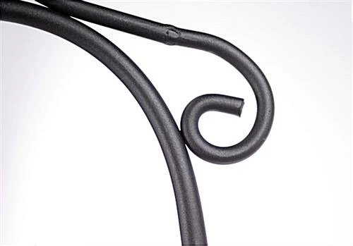 Floor Easel With Ornate Details, Height Adjustable Pegs, 27 X 71-1/4 Inches - Black 4 Floor Easel With Ornate Details, Height Adjustable Pegs, 27 X 71-1/4 Inches - Black - Image 4