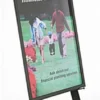 24 X 36 Poster Frame With Bifold Floor Easel, Height Adjustable Display Pegs - Black