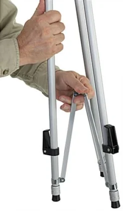 Display Easel For Floor Or Counter, 34" To 64" Adjustable Height, Portable - Silver -UZI Business Furniture Shop easel3364sv.ra3 preview