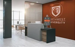 Display Easel For Floor Or Counter, 34" To 64" Adjustable Height, Portable - Silver -UZI Business Furniture Shop easel3364sv.ra6 preview