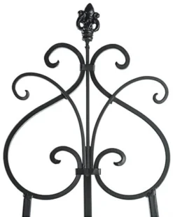 Floor Easel With Decorative Details, 2 Sets Of Height Adjustable Pegs – Black -UZI Business Furniture Shop easscrl65b.ra4 preview