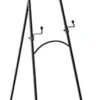 Floor Easel With Decorative Details, 2 Sets Of Height Adjustable Pegs – Black