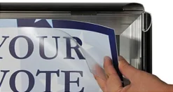 24” X 36” Poster Frame W/ Floor Easel, Adjustable Height - Black -UZI Business Furniture Shop eassf2436b.ra6 preview