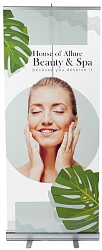 Retractable Sneeze Shield, Floor Standing, Custom Graphics - Clear 3 Retractable Sneeze Shield, Floor Standing, Custom Graphics - Clear - Image 3