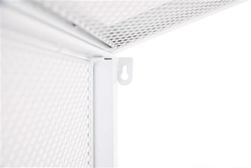 67"w X 40"h Bar Table W/ Mesh Canopy, Storage Shelf, Wood Countertop - White 6 67"w X 40"h Bar Table W/ Mesh Canopy, Storage Shelf, Wood Countertop - White - Image 6