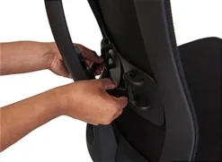 Mobile Office Chair W/ Adjustable Armrests, Lumbar Support, Tilting Back - Black -UZI Business Furniture Shop fdchmo.ra3 preview