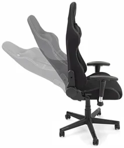 47.2"h Gaming Chair With Adjustable Armrests, Lumbar Support, Tilting Backrest - Grey -UZI Business Furniture Shop fdgamechgy.ra3 preview