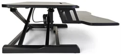15.75"d Adjustable Sit Stand Laptop Workstation W/ Keyboard Tray, Gas Lift – Black -UZI Business Furniture Shop fdgsssbk.ra3 preview