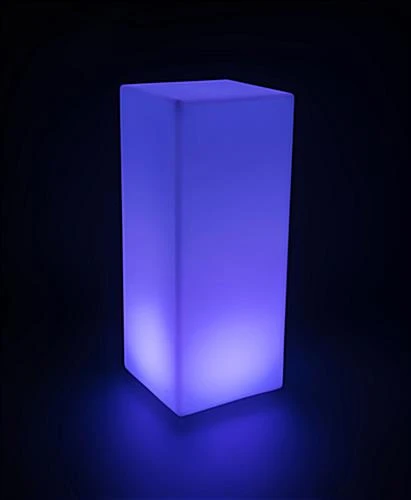 43.25” High-Top Table W/ LED Lighting, 16 Color Options, Rechargeable Battery - White 1 43.25” High-Top Table W/ LED Lighting, 16 Color Options, Rechargeable Battery - White