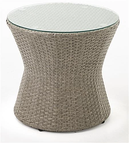 3 Piece Wicker Patio Set With Weather-Resistant Build And Stackable Design - Taupe 6 3 Piece Wicker Patio Set With Weather-Resistant Build And Stackable Design - Taupe - Image 6