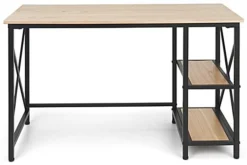 47" W X 22" D X 30" H Wood And Steel Industrial-Style Desk - Natural 9 47" W X 22" D X 30" H Wood And Steel Industrial-Style Desk - Natural -UZI Business Furniture Shop fdxdesknat.ra2 preview