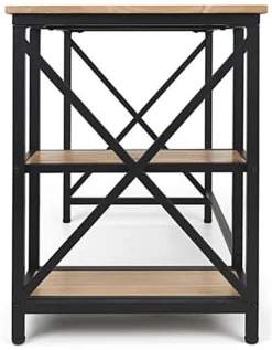 47" W X 22" D X 30" H Wood And Steel Industrial-Style Desk - Natural 12 47" W X 22" D X 30" H Wood And Steel Industrial-Style Desk - Natural -UZI Business Furniture Shop fdxdesknat.ra4 preview