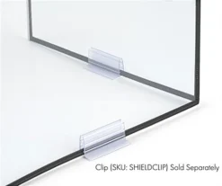 20 X 24 Desktop Sneeze Shield, PVC, Three Panels, Folding, Set Of 10 - Clear -UZI Business Furniture Shop fgcddb2.ra7 preview 1