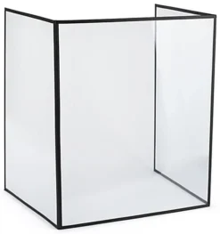 20 X 24 Desktop Sneeze Shield, PVC, Three Panels, Folding, Set Of 10 - Clear
