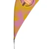 11' Custom Teardrop Flag & Cross Base With Water Bag - Full Color Digital Printing