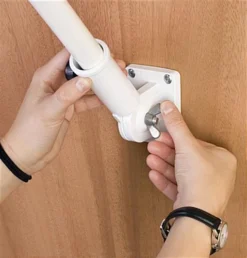 5' Flag Pole With Tilting Bracket - White -UZI Business Furniture Shop flgpole5wdx.ra2 preview