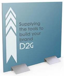 12" Floor Sign Base, Adjustable Clamp - Silver -UZI Business Furniture Shop flrhld12.ra4 preview