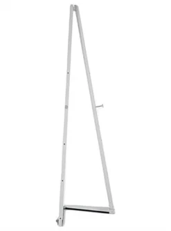 Display Easel For Floor With Bifold Design, 5 Height Settings - Silver