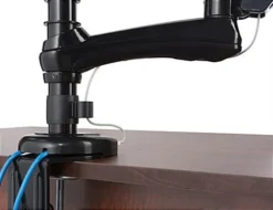 Desktop Laptop Stand W/ VESA Mount, Articulating Arms, 2 Port USB Hub - Black -UZI Business Furniture Shop gaslaptla2.ra3 preview