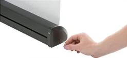 Retractable Banner Stand With 33.5"w Custom Printed Graphics, Portable - Black -UZI Business Furniture Shop jbnrbecp.ra3 preview