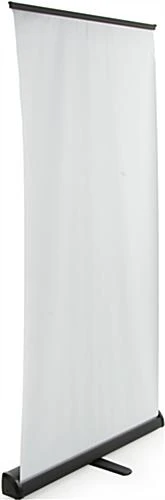 Retractable Banner Stand With 33.5"w Custom Printed Graphics, Portable - Black