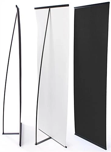 31 X 86-Inch Portable Hook-and-Loop Banner Stand - Black 2 31 X 86-Inch Portable Hook-and-Loop Banner Stand - Black - Image 2