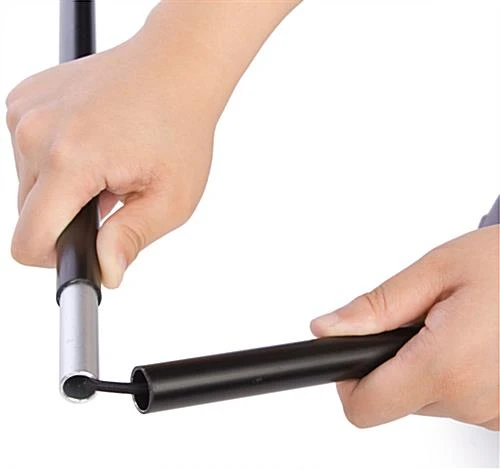 31 X 86-Inch Portable Hook-and-Loop Banner Stand - Black 4 31 X 86-Inch Portable Hook-and-Loop Banner Stand - Black - Image 4