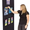 31 X 86-Inch Portable Hook-and-Loop Banner Stand - Black