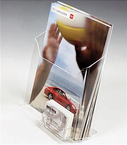 8 1/2"w Literature Holder W/Pocket Business Card Holder 1 8 1/2"w Literature Holder W/Pocket Business Card Holder