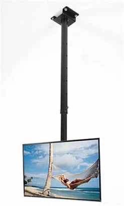 Ceiling TV Mount For Monitors 23-42", 360 Rotation, Tilt, Adjustable Height - Black -UZI Business Furniture Shop lmcel2342.ra2 preview