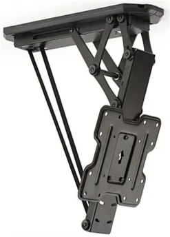 Ceiling TV Mount For Monitors 23"-42”, Motorized, Remote Control Included - Black