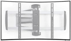 Curved & Flat TV Wall Mount W/ Articulating Arm, For Screens 37”-70”, Tilting - Black -UZI Business Furniture Shop lmslim3770.ra2 preview
