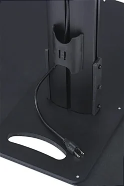 TV Stand For Floor With Flat Base, Fits 50”-110” Monitors, Tilting Bracket- Black -UZI Business Furniture Shop lpgp110b.ra4 preview